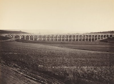 Arcades de pont sur Vanne Arcades, Vannen ylittävä silta, 1873. tekijältä Hippolyte Auguste Collard
