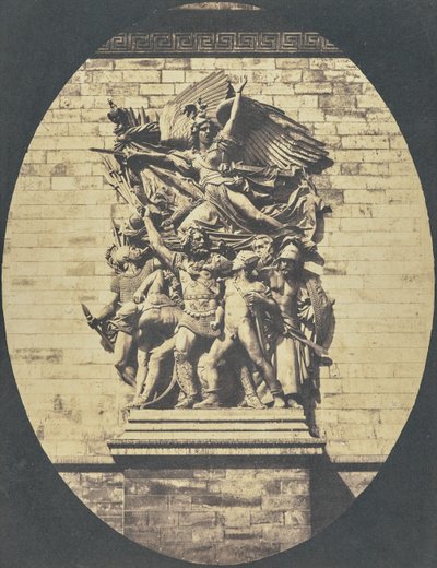 [Yksityiskohta François Ruden teoksesta "Le Départ de 1792 (tai La Marseillaise)", Riemukaari]. tekijältä Hippolyte Bayard