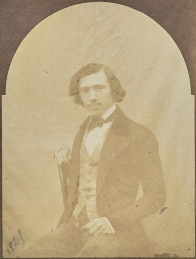[Istuvan miehen muotokuva[ tekijältä Hippolyte Bayard