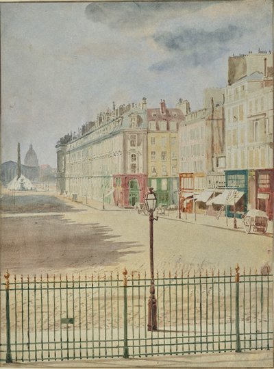 [Rue Royale Place de la Concordea vastapäätä]. tekijältä Hippolyte Bayard