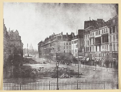 Rue Royale ja Barrikadien jäännökset 1848 tekijältä Hippolyte Bayard