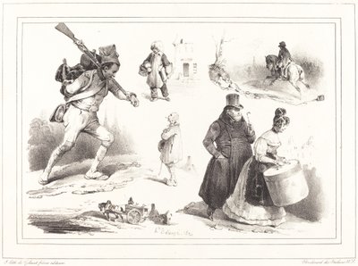 Sosiaaliset vinjetit tekijältä Hippolyte Bellange