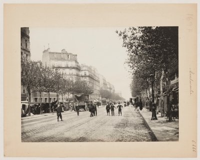 Katu Montmartressa, Pariisi, noin 1890 (kuva). tekijältä Hippolyte Blancard