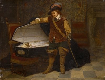 Cromwell ja Charles I vuoden 1831 jälkeen tekijältä Hippolyte Delaroche