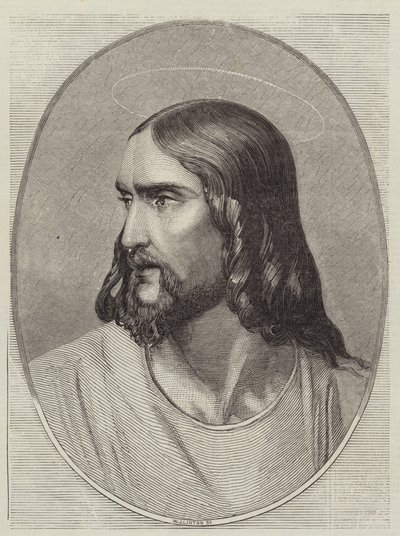 Vapahtajan pää tekijältä Hippolyte Delaroche