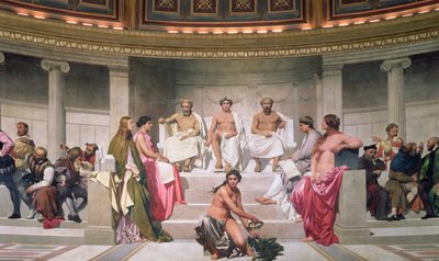 Hemipyörä: Ictinus, Apelles ja Phidias, 1836-41, ks. myös 83553 ja 83555. tekijältä Hippolyte Delaroche