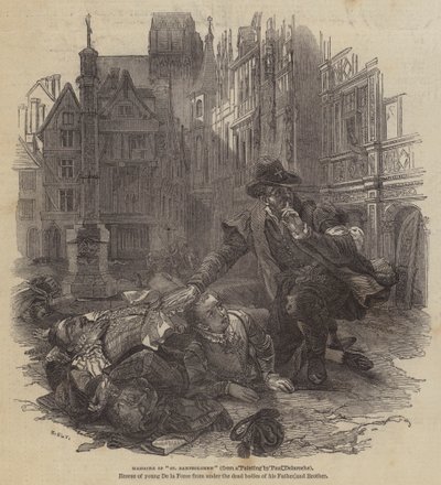 Pyhän Bartolomeuksen verilöyly tekijältä Hippolyte Delaroche