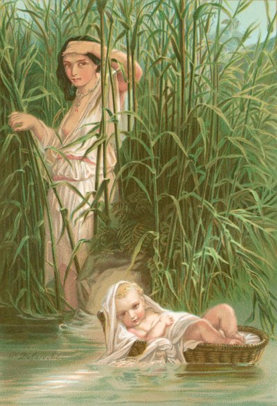 Mirjam ja Mooses tekijältä Hippolyte Delaroche