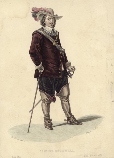 Oliver Cromwellin muotokuva tekijältä Hippolyte Delaroche