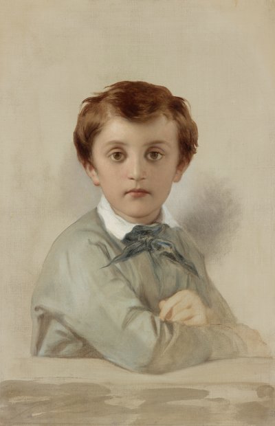 Muotokuva Philippe-Grégoire Delarochesta, taiteilijan nuoremmasta pojasta, 1851 tekijältä Hippolyte Delaroche