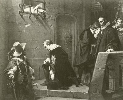 Straffordin kuolema (syväpaino) tekijältä Hippolyte Delaroche