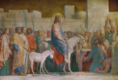 Kristuksen saapuminen Jerusalemiin ... tekijältä Hippolyte Flandrin