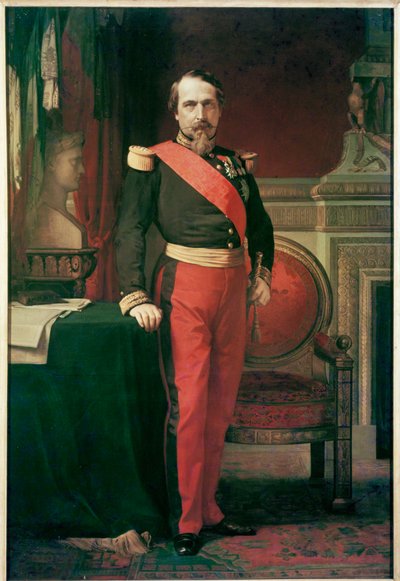 Napoleon III, keisari (maalaus kankaalle) tekijältä Hippolyte Flandrin