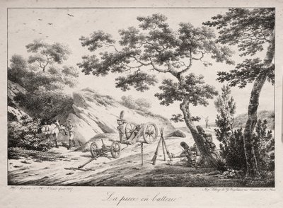 Canon Ready to Fire, 1817. tekijältä Hippolyte Lecomte