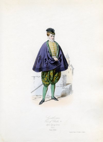 Herrasmies Kaarle IX:n ajalta tekijältä Hippolyte Louis and Polydore Pauquet