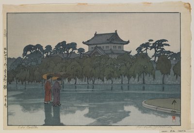 Edo Castle, sarjasta Tokion kaksitoista kohtausta, Showa-aikakausi tekijältä Hiroshi Yoshida
