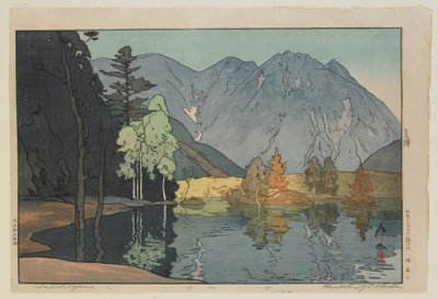 Hodakayama, sarjasta Kaksitoista kohtausta Japanin Alpeilla, Taisho-aikakausi tekijältä Hiroshi Yoshida