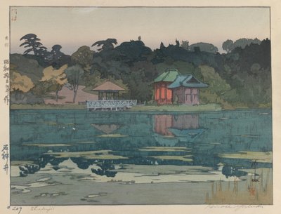Sakujii (puupainatus paperille) tekijältä Hiroshi Yoshida