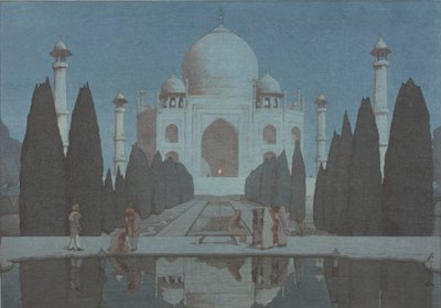 Taj Mahal yöllä, nro 6 tekijältä Hiroshi Yoshida