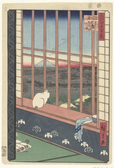 Asakusan riisipellot ja Torinomachin festivaali tekijältä Hiroshige (I) , Utagawa