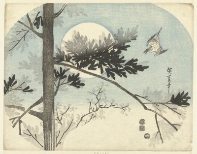 Käki ja mänty tekijältä Hiroshige (I) , Utagawa