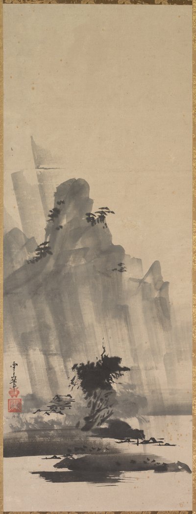 Vuori ja joki Stormissa, 1600-luvun ensimmäinen puolisko. tekijältä Hirowatari Setsuzan