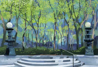 Puiston sisäänkäynti, 2016, tekijältä Hiroyuki Izutsu