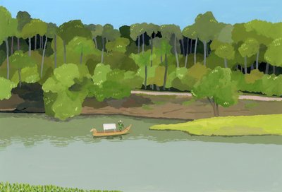 Siem Reap-joki, Angkor Thom, 2016 tekijältä Hiroyuki Izutsu