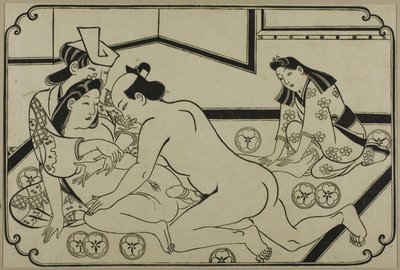 Arkki shunga-albumista tekijältä Hishikawa Moronobu