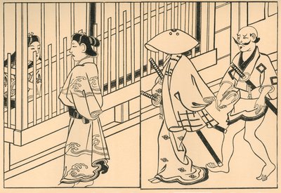 Kurtisaanit, 1661, 1924. tekijältä Hishikawa Moronobu