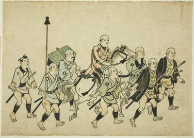 Daimyon kulkue tekijältä Hishikawa Moronobu