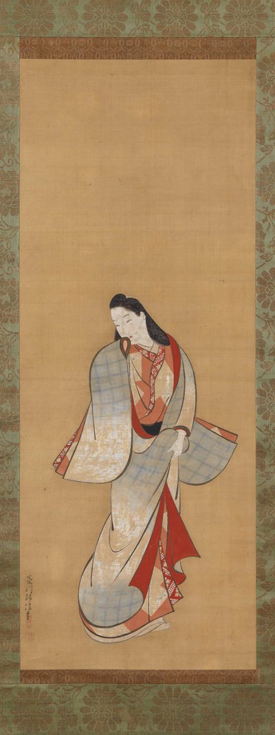Stehende Schönheit tekijältä Hishikawa Moronobu