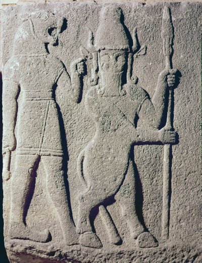 Heettiläisten jumala Uomi, Karkemish, 1000-900 eKr tekijältä Hittite