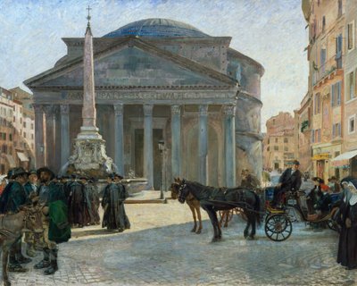 Rooman Pantheon-aukiolta tekijältä Hjalmer Eilif Emanuel Peterssen