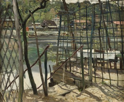Maisema Meudonista, Ranskasta, 1884 tekijältä Hjalmer Eilif Emanuel Peterssen