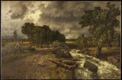 Vanha mylly, 1886 tekijältä Homer Watson