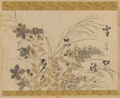 Kukkia, ruohoja ja runo, Edo-kausi, 1615-1637. tekijältä Hon