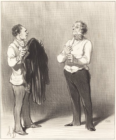 (Palvelija) - Monsieur tekisi hyvin... tekijältä Honoré Daumier