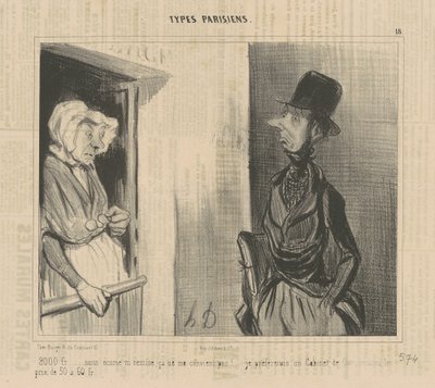 2000 fr...ilman tallia...se ei sovi minulle! tekijältä Honoré Daumier