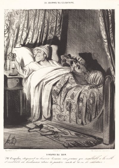 klo 9 illalla. tekijältä Honoré Daumier
