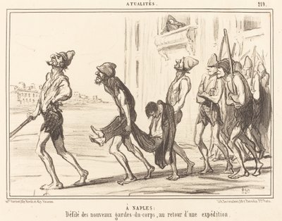 A Nàpols: Desfilada de... guardaespatlles... finlandesos tekijältä Honoré Daumier