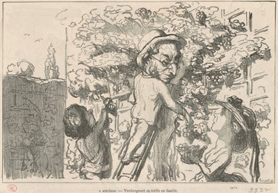 Asniéres tekijältä Honoré Daumier