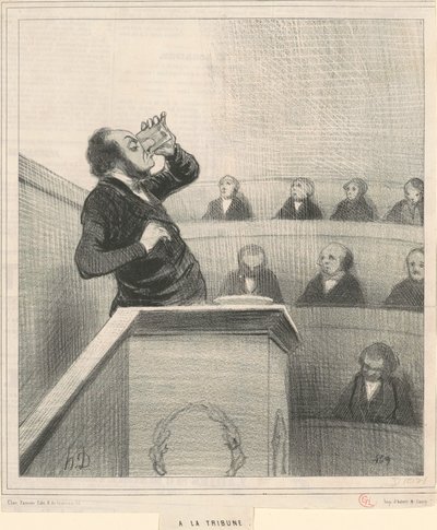 tribüünille tekijältä Honoré Daumier