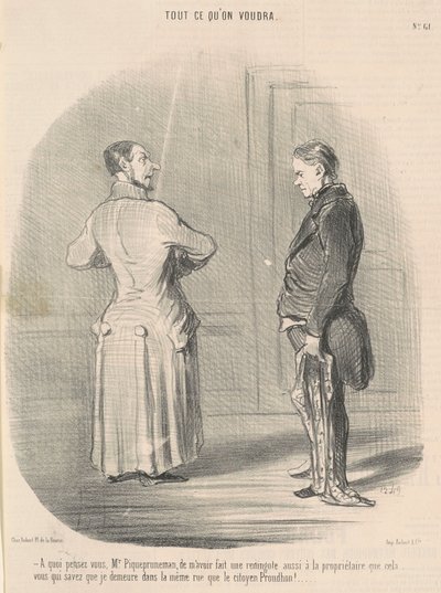 Mitä mieltä olette, herra Piquepruneman, että saan minut... tekijältä Honoré Daumier