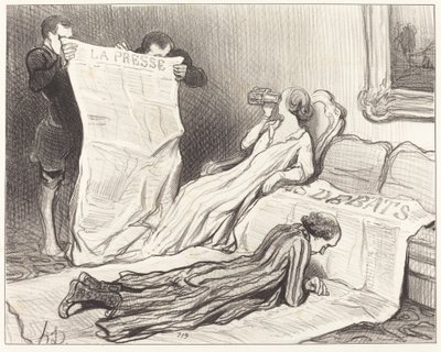 Lehden tilaajat saavat... tekijältä Honoré Daumier