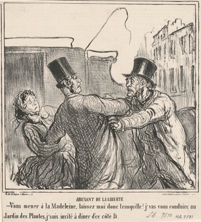 Vapauden väärinkäyttö tekijältä Honoré Daumier