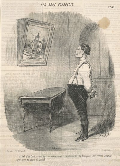 Kellotaulun osto tekijältä Honoré Daumier