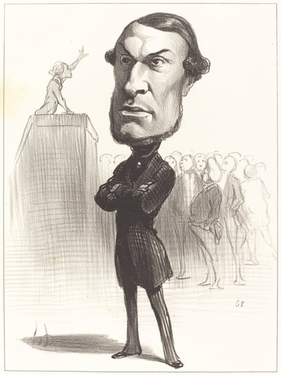 Achille Fould tekijältä Honoré Daumier