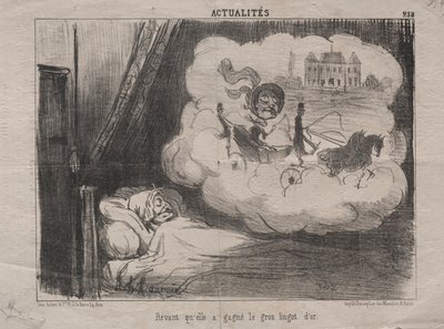 Todellisuudet (nro 238): Unelmoi, että hän oli voittanut monia kultaharkkoja tekijältä Honoré Daumier