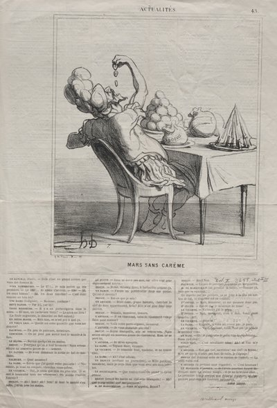 Tosiasiat (nro 43): Maaliskuu ilman paastoa tekijältä Honoré Daumier